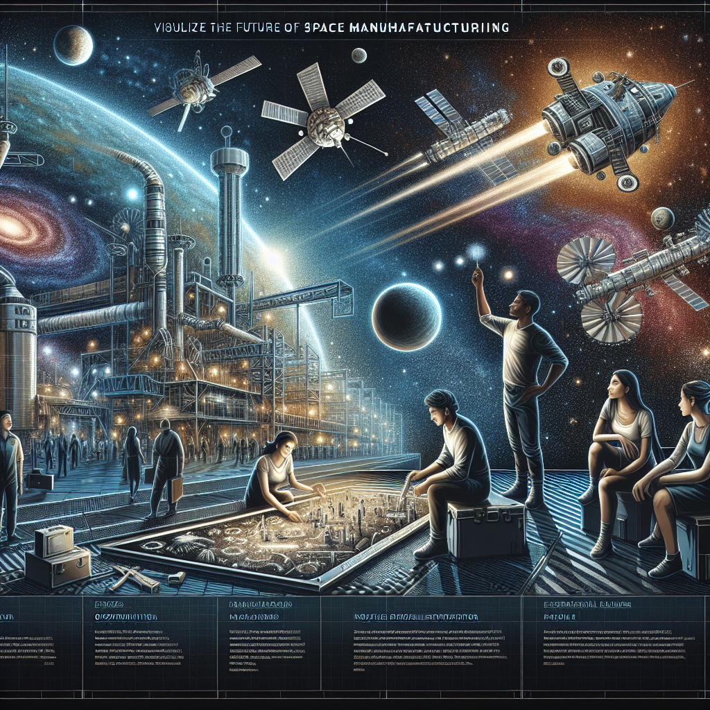 The opportunities presented by space manufacturing are vast. One of the primary advantages is the ability to construct structures and habitats in space itself. With the resources available on other celestial bodies, such as the Moon or Mars, we can build self-sustaining colonies that could potentially house thousands of people. This would pave the way for future space exploration and colonization efforts, as well as provide valuable research opportunities.